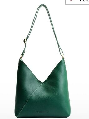 Portland Leather Emerald Green Shoulder Bag